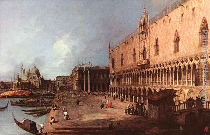 Doge Palace painting - Canaletto Doge Palace art painting